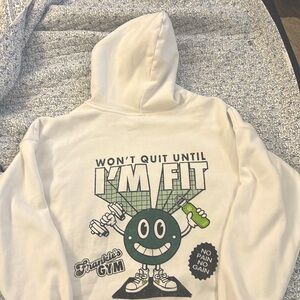 oversized gym sweatshirt